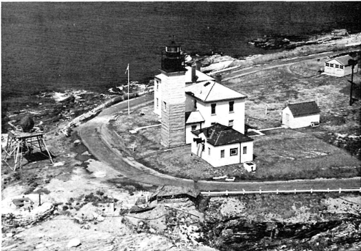 An old picture of Beavertail Lighthouse