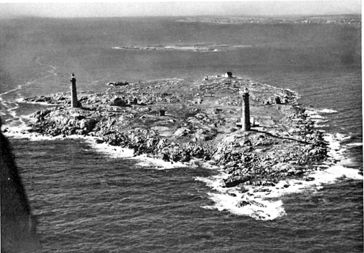 An old picture of Cape Ann Lighthouse