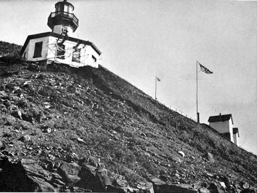 An old picture of Cape Sarichef Lighthouse