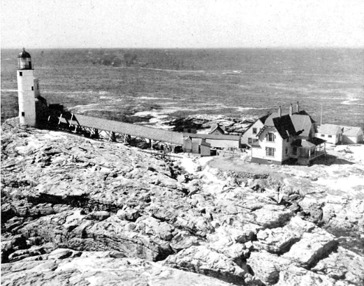 An old picture of Isle of Shoals Lighthouse