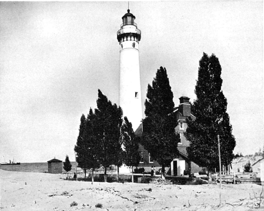 An old picture of Little Sable Lighthouse