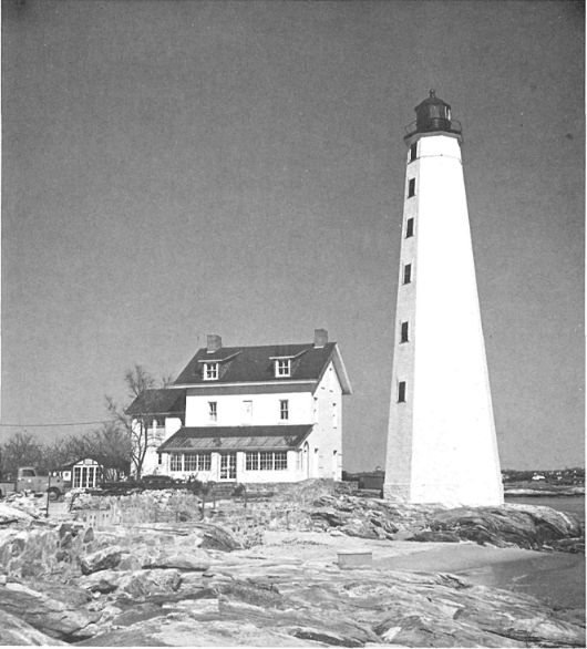 An old picture of New London Harbor Lighthouse