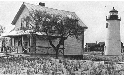 An old picture of Newburyport Harbor Lighthouse