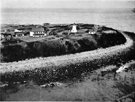 An old picture of Plymouth Lighthouse