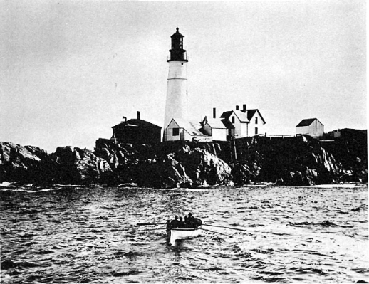 An old picture of Portland Head Lighthouse