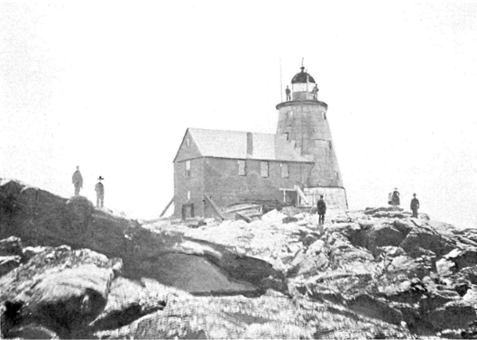 An old picture of Saddleback Ledge Lighthouse