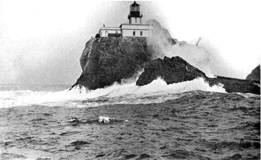 An old picture of Tillamook Rock Lighthouse