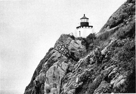 An old picture of Trinidad Head Lighthouse