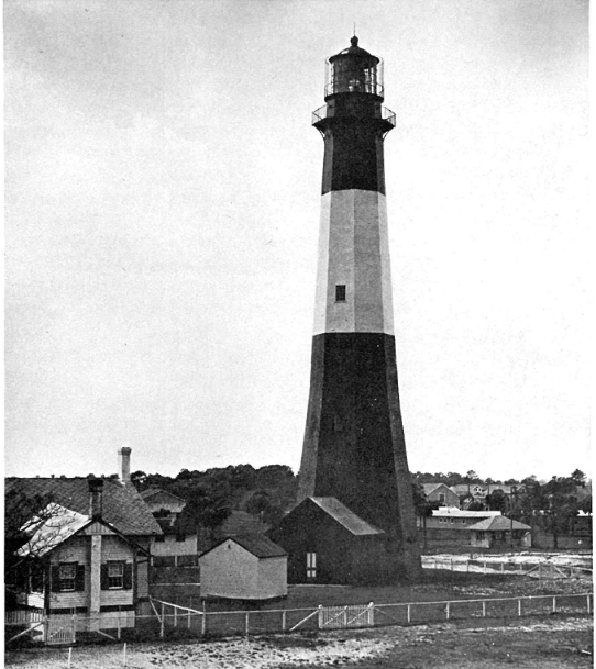 An old picture of Tybee Lighthouse